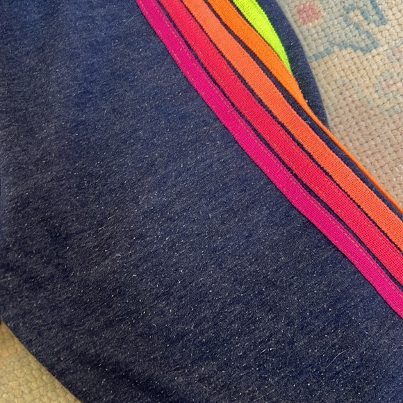 Aviator Nation heather navy striped sweatpants VGUC - Picture 3 of 4